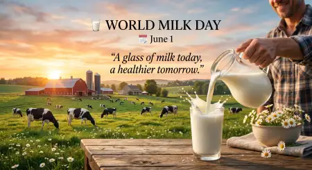 June 1 World Milk Day Poster - Free World Milk Day Poster Download