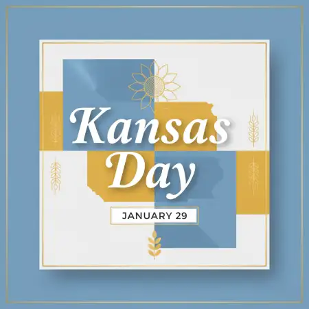 Free Kansas Day Branding Design Background Download
