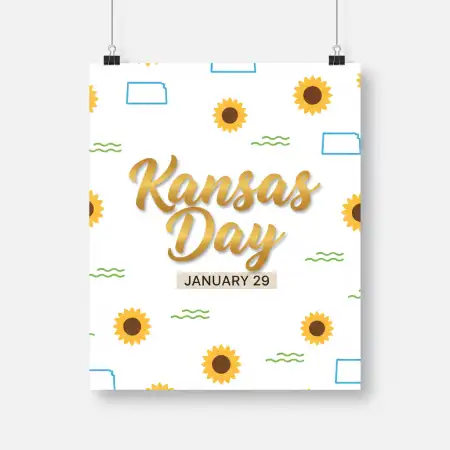 Free Kansas Day Festive Banner Background Download