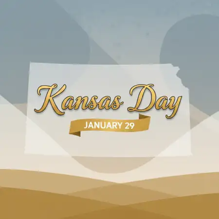 kansas day flat design