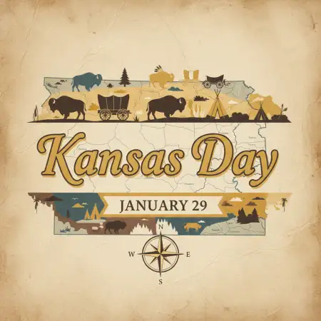 Free Kansas Day Heritage Poster Background Download