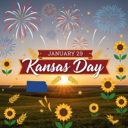 Free Kansas Day Kids Activity Poster Background Download