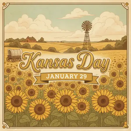 Free Kansas Day Poster Background Download