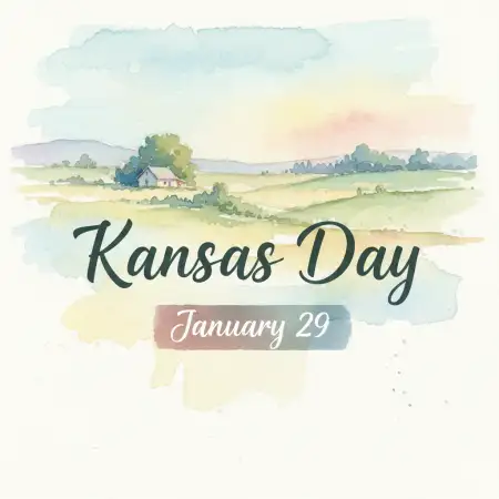 Free Kansas Day Watercolor Illustration Background Download