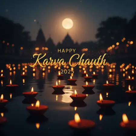 Karva Chauth 2025 Romantic Couple Ai Art - Free Happy Karva Chauth Download