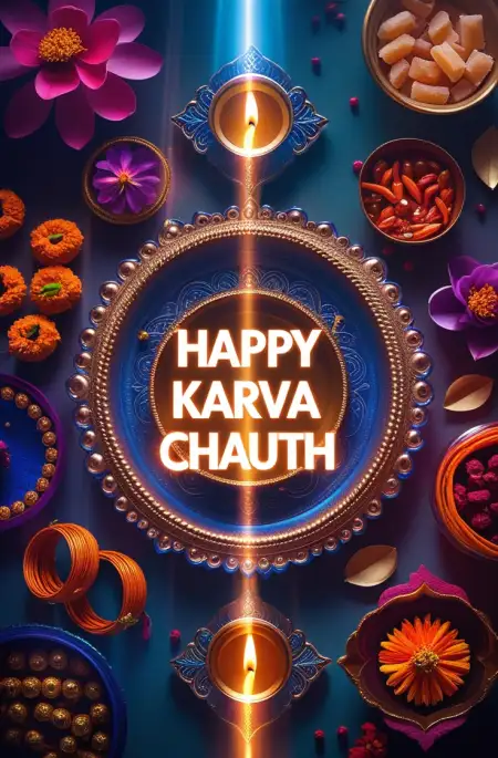Free Karva Chauth Festival Poster Design Psd Free PNG Image Download
