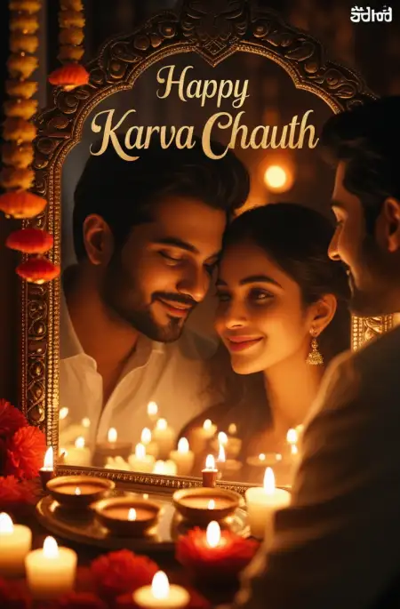 Karva Chauth Love Couple Background For Thumbnails - Free Background Download