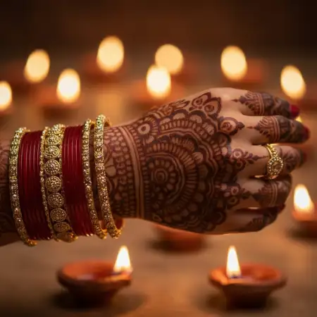 Karva Chauth Mehndi Design In Arabic Indo Mix - Free Karva Chauth Mehndi Design Download