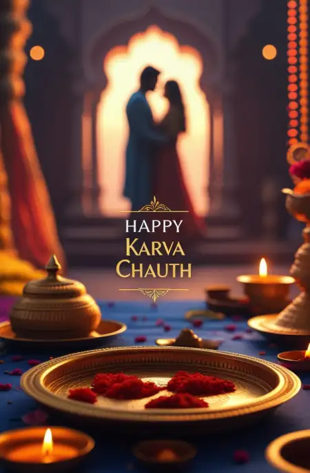 Free Karva Chauth Puja Thali Decoration Ideas 2025 PNG Image Download