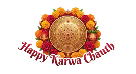 karwa chauth festive floral corner png