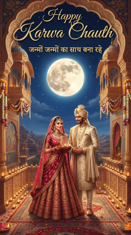 karwa chauth greeting card for husband
