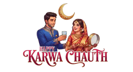karwa chauth moon pooja cartoon png