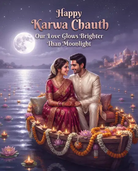 karwa chauth moonlight love wishes