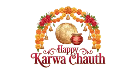 karwa chauth red chunri pooja decoration png