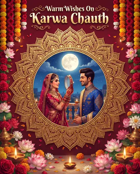 karwa chauth shareable greeting cards