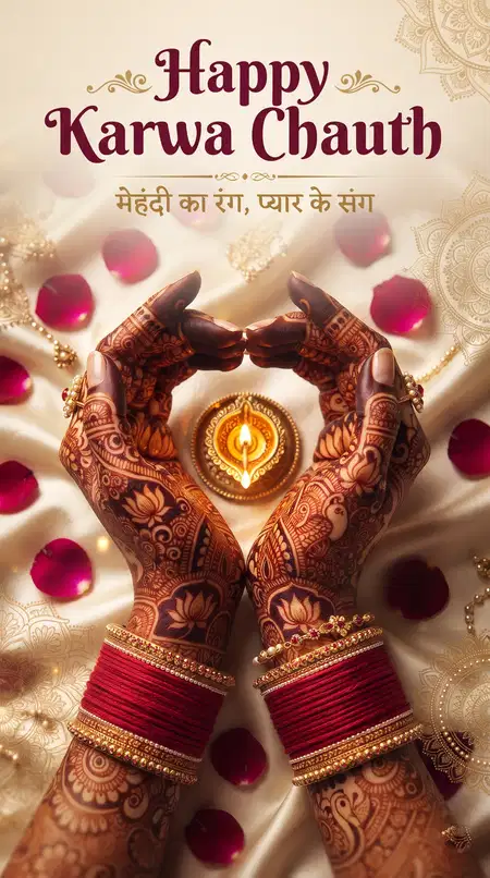 karwa chauth sindoor and bangles wishes