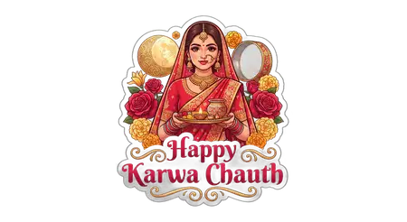 karwa chauth traditional woman vector png