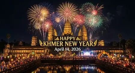 Free Khmer New Year 2026 Instagram Post Design Background Image Download