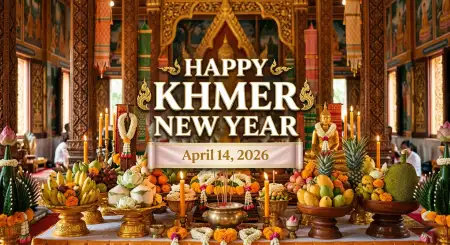 Free Khmer New Year 2026 Vertical Poster Hd Background Image Download
