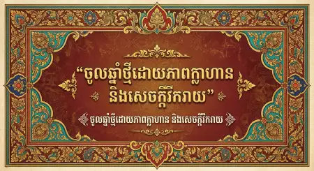 Free Khmer New Year Advertisement Design Background Image Download