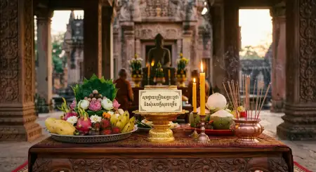 Free Khmer New Year Festive Wishes Image Background Image Download