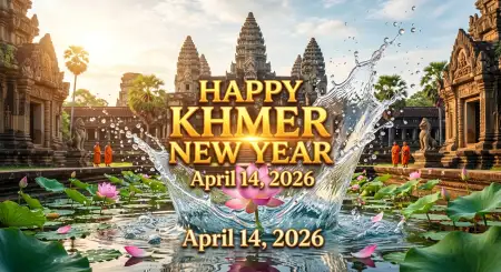 khmer new year wishes poster 2026 hd