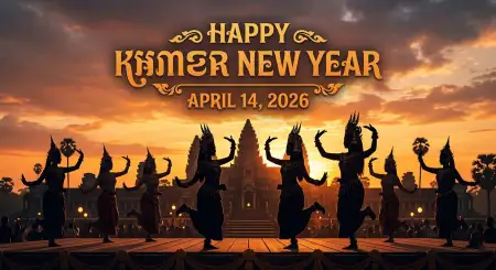 khmer new year wishes poster 2026