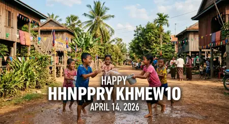 khmer new year wishes template 2026