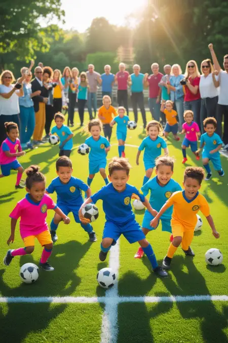 Kids Playing Sports Background Vector - Free Sports Background Download