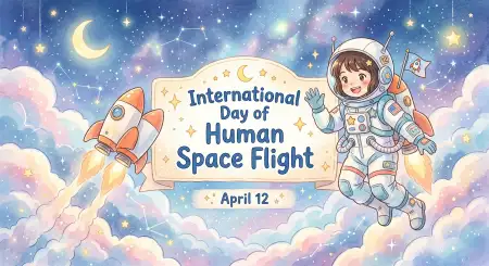 Kids Space Activity Ideas 2026 - Free International Day Of Human Space Flight 2026 Download