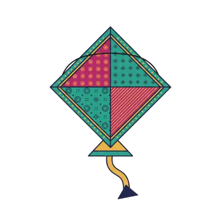 Kite With Long Tail Png Hd - Free Kite Png Download