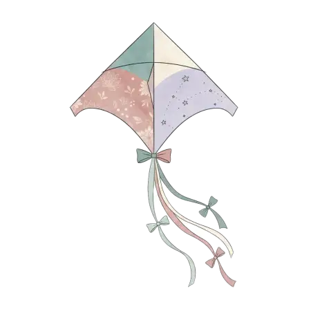 Kite With Long Tail Png Transparent - Free Kite Png Download