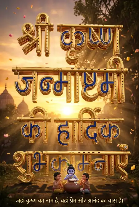 Krishna Janmashtami Instagram Story In Hindi - Free Shri Krishna Janmashtami Ki Hardik Shubhkamnaye In Hindi Download