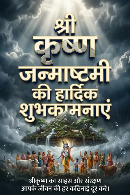 Krishna Janmashtami Ki Hardik Shubhkamnaye Message In Hindi - Free Shri Krishna Janmashtami Ki Hardik Shubhkamnaye In Hindi Download