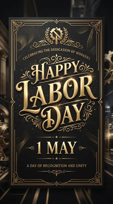 Labor Day Banner Design Free Download - Free International Labor Day Wishes 2026 Download