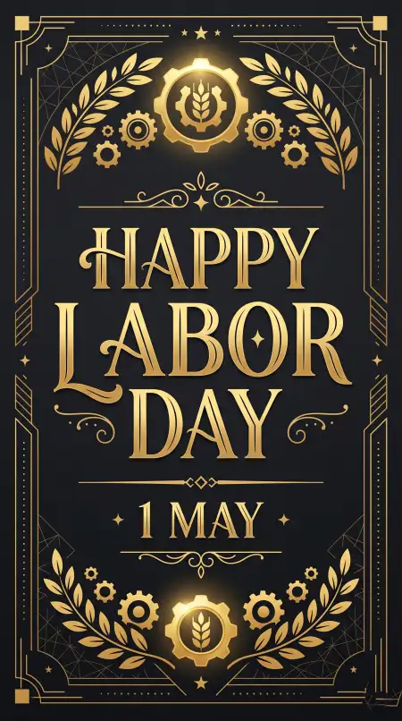 Labor Day Typography Poster Hd - Free International Labor Day Wishes 2026 Download