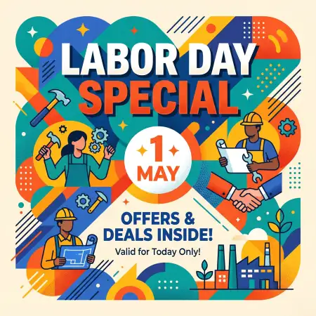 Labor Day Vector Png Free - Free International Labor Day Wishes 2026 Download