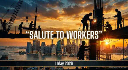 Labour Day 2026 Tribute Images For Workers Hd Quality - Free International Workers Day 2026 Wishes Download