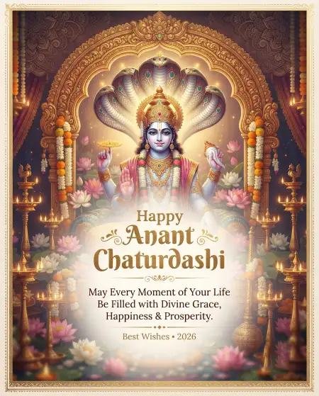 latest anant chaturdashi wishes 2026