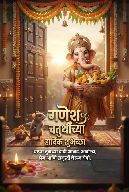 latest ganesh chaturthi wishes in marathi - Ganesh Chaturthi Wishes In Marathi