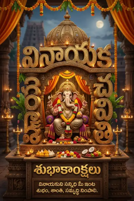 Latest Ganesh Chaturthi Wishes In Telugu