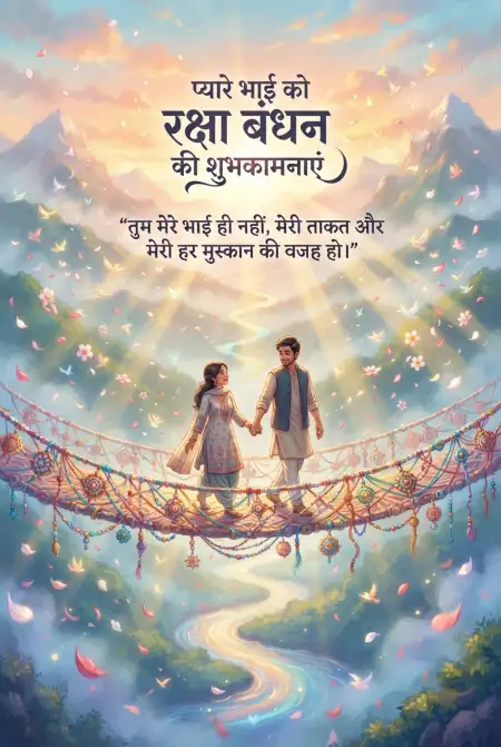 Free Latest Raksha Bandhan Wishes In Hindi Image Download