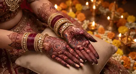 latest simple karwa chauth mehndi design