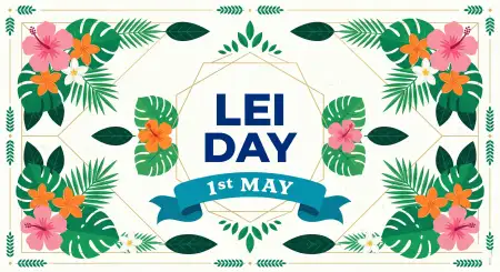 Lei Day 2026 Celebration Poster Template - Free Lei Day 2026 Download