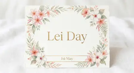 Lei Day 2026 Floral Pattern Background - Free Lei Day 2026 Download
