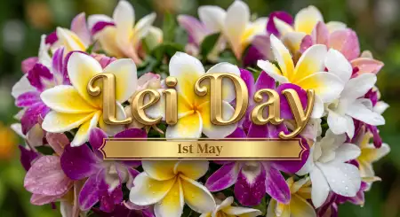Lei Day 2026 Flower Frame Png - Free Lei Day 2026 Download