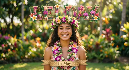 Lei Day Hawaiian Flower Necklace Images - Free Lei Day 2026 Download
