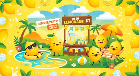 Lemon Juice Drink Promotion Background - Free Lemon Juice Background Download