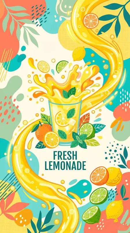 Lemonade Fresh Fruit Background - Free Lemon Juice Background Download