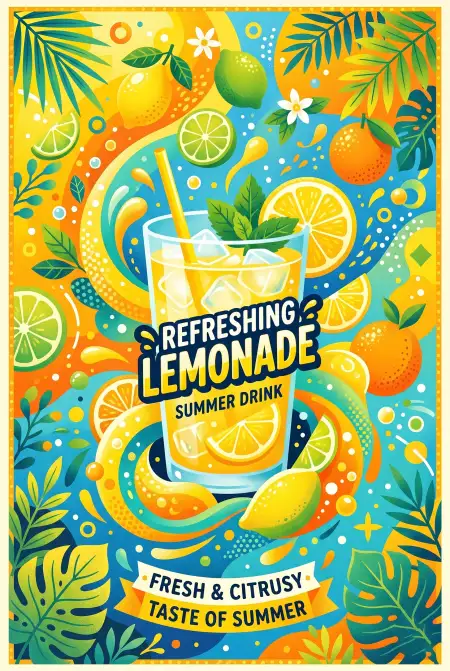 Lemonade Juice Background For Poster - Free Lemon Juice Background Download